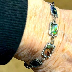 Beautiful multi color metal bracelet